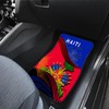 Auto Floor Mat Set of 4, Haitian Flag Pattern Car