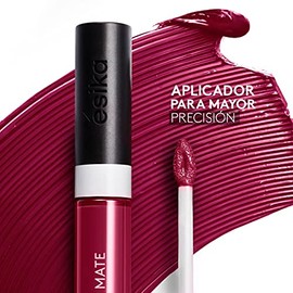ésika - Hidracolor Matte Labial Líquido Vino Cerezo 6 ml, 36 Horas de Hidratación, Labial No Transfer, 24 Horas de Color, de Larga Duración, Labial Ma