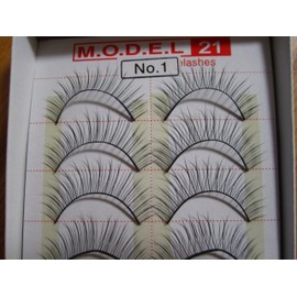 MODEL 21 False fake No. 1, 1A, 2, 3, 4, 5A, 5B, 6A OR 6B Eyelashes 10 Pairs