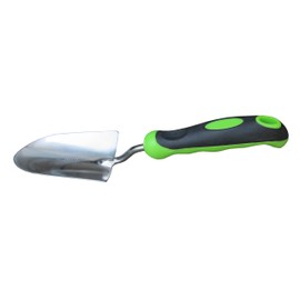 FITOOL Stainless Steel Hand Trowel 13-Inch, Full Size Stainless Steel Digging Blade Mirror Polishing - Super Strong Premium Garden Trowel - with Soft dual-color Ergonomic Handle