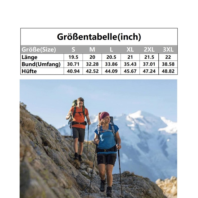 Tansozer Mens Shorts Quick Dry Hiking Cargo Shorts Summer Breathable