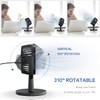 Mini Desk Fan, USB Powered Desktop Fan with 4 Speeds,