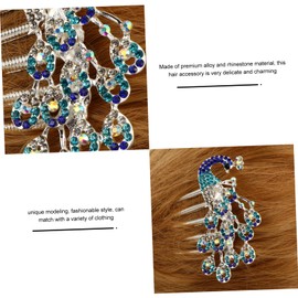 WOONEKY Rhinestone Bridal Hair Comb Elegant Side Clip for Weddings Delicate Decorative Accessory Chic Sparkling Hair for Brides and Special Occasions