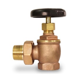 Midline Valve 6I934-5 Steam Radiator Valve; Air Vent Temperature Control; 1/2 in. FIP x Male Union; Brass (5 Pack)
