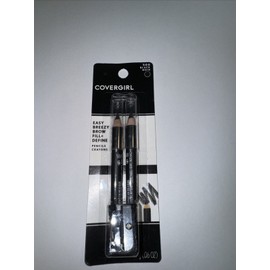 COVERGIRL (2) NEW Covergirl Fill + Define Eye Brow Pencils Eyeliner Makers 500 Black