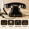 FiayaCom Bluetooth Landline Phone, Retro Rotary Phone with Speakerphone, Music
