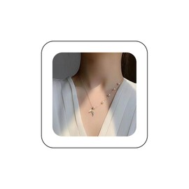 Cimenexe Bohemian Mermaid Fishtail Choker Necklace Gold Pearl Fishtail Pendant Necklace Pearl Station Box Chain Necklace White Pearl Collar Necklace Jewelry for Women Gifts