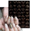 IDDFEVE Gold Geometry Nail Art Stickers - Minimalism Line Self-Adhesive