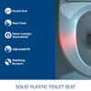 Bemis Radiance Heated Night Light Toilet Seat, Slow Close Adjustable