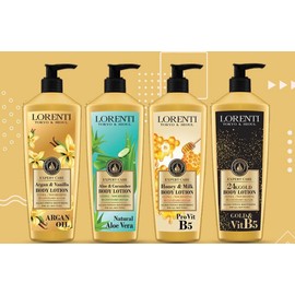 Lorenti Body Cream Lotion | Aloe Vera & Cucumber Body Lotion | Ultra Nourishing Multi Vitamin Repair 400ml