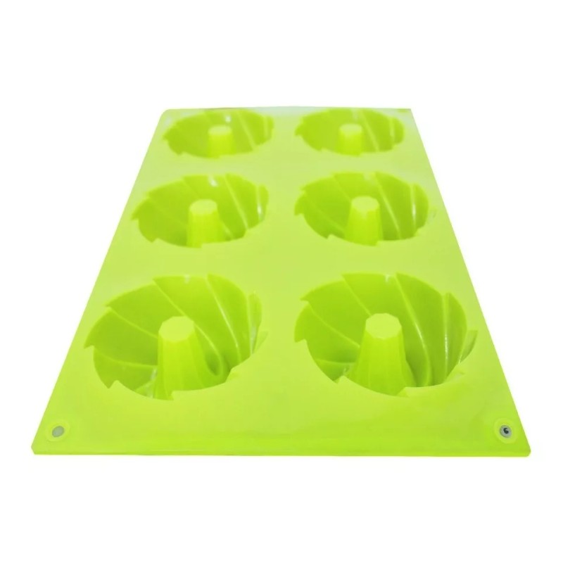 Innova Market Molde Silicon Rosca Rehilete Mini 6 Cavidades