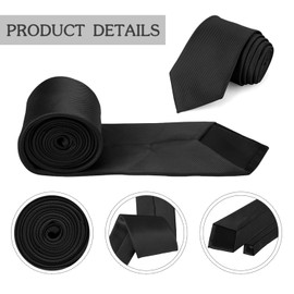 Black Tie for Man Ties for Mens Ties Cravate Pour Homme Neck Tiesfor Men's TiesMen TieBlack TiesBlack Silk Tiesfor Men Black Tie Mens SkinnyTies Neckties for MenTies Formal Tie