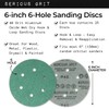 Serious Grit - 6-Inch 6-Hole 150 Grit Sanding Discs -