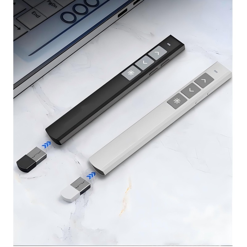 HIGHROCK Wireless Presenter,2.4GHZ Presentation Remotes Wireless USB PowerPoint PPT Presenter