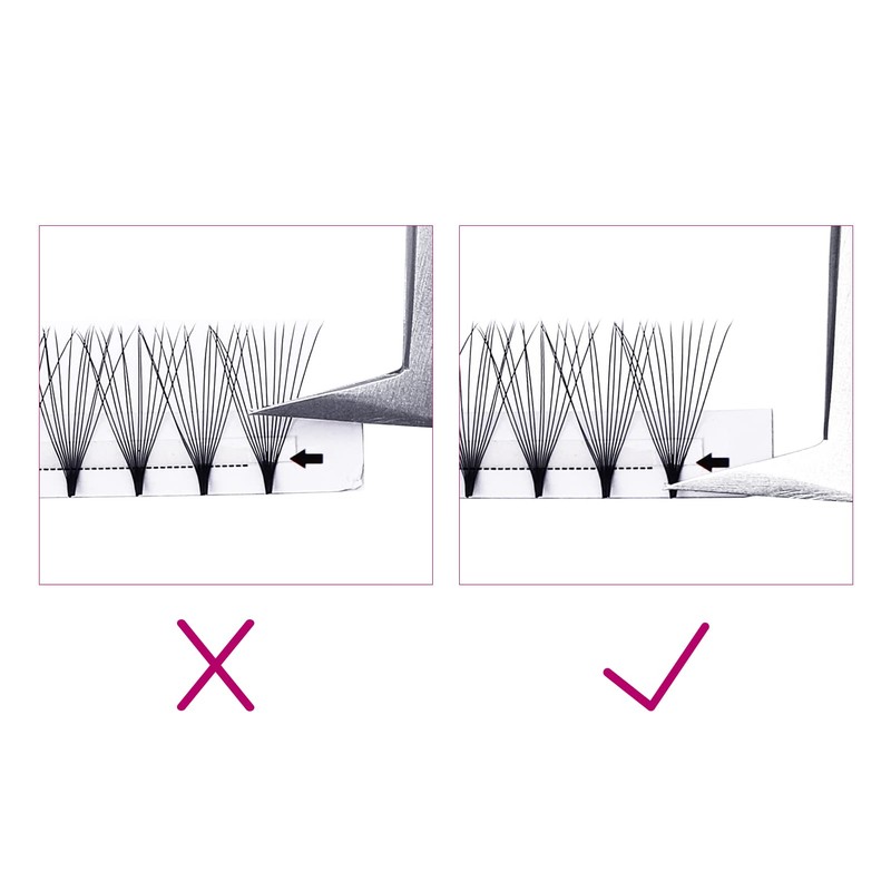 Fan Volume Eyelashes, 12D, 0.07 mm, C Curl, 13 mm