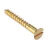 Forgefix CSK28B Solid Brass Slotted Countersunk Wood Screw