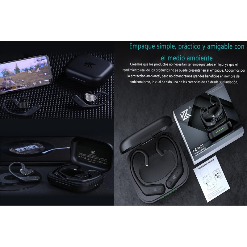 Sonivilloso KZ AE01 Bluetooth 5.4 Module Upgrade EarHook para Auriculares
