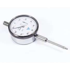 PEC Tools Dial Indicator with Jewel Bearings 0.0005” 0-1”, High-Precision Measurement Gauge, Durable Stainless Steel, Shock-Resistant