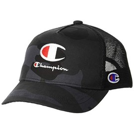 Champion 141-0039 Kids Mesh Cap, Black camo × black