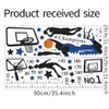 Condessacity Height Scale Wall Sticker, Cute Cartoon, Basketball Shoot, Kids
