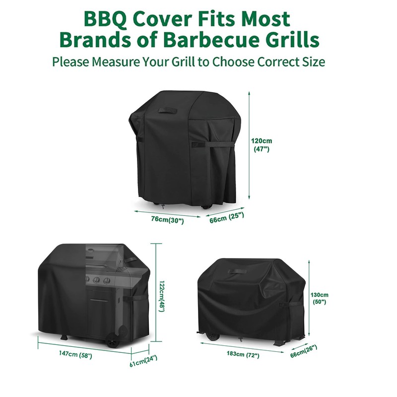 420D Oxford Fabric Waterproof BBQ Grill Cover Heavy Duty Waterproof