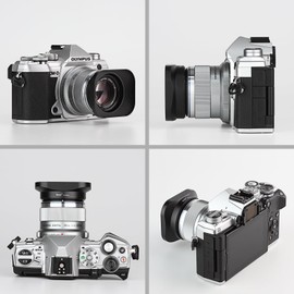 Metal Square Lens Hood for Olympus 45mm F1.8 lens Haoge LH-OM45 Bayonet Shade Hood