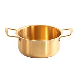 BOENLU Korean Ramen Pot Korean Cooking Pot Instant Noodle Pot Stainless Steel Easy to Clean Kitchen Cookware for Induction Gas Stove Soup