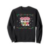Xmas Tree Lights Funny Red Panda in Christmas Socks Sweatshirt