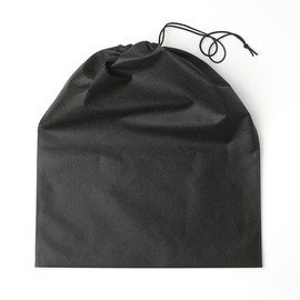 Non-woven pouch one side string black 44x53cm 20p