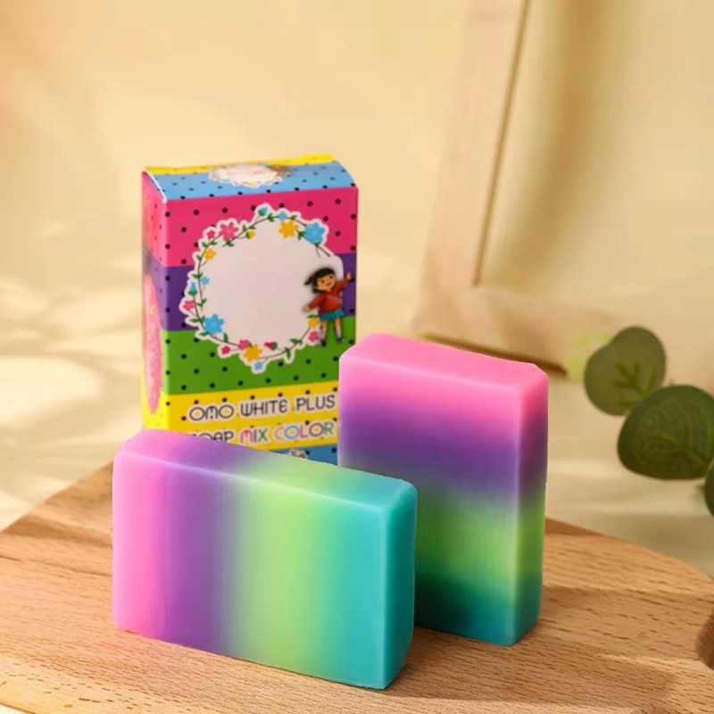 Jabón Blanqueador Tailandés Arcoíris Exfoliante Frutal 2pz F