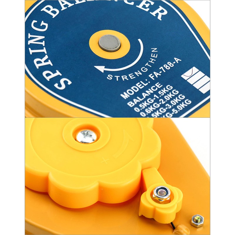 QWORK® Spring Hoist, Spring Balancer, Load Capacity 0.5 kg -