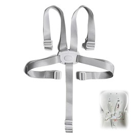 1Pcs High Chair Harness, Adjustable Baby Seat Belt 5 Point Harness Straps High Chair Straps Car Seat Straps Anti Escape High Chair Security Straps for High Chair Kids Stroller Pram Buggy