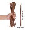 Lurrose Natural Wood Sticks for Crafts 50pcs DIY Art Supplies