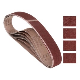 Kozelo 8 Pcs Sanding Belts 1 x 42 Inch 40/60/80/120 Grit Aluminum Oxide Abrasive Sandpaper for Belt Sander Metal Grinding Wood Working Weld Rust Removal