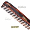 Kent Handmade Medium Coarse Toothed Dressing Hair Comb, 19 cm
