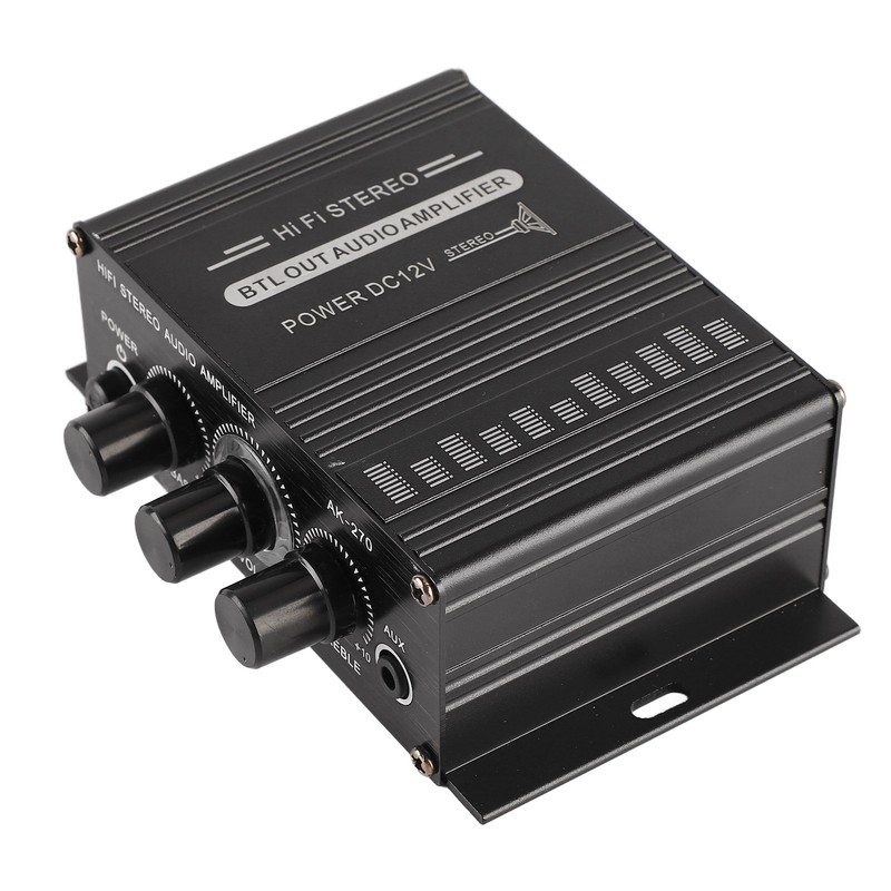 Stereo Amplifier 12V Portable Clear Sound Quality Mini Amplifier for