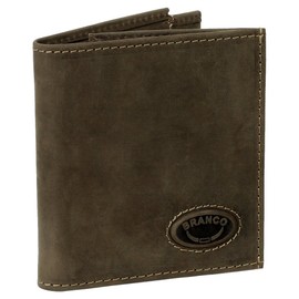 Sporty Leather Money Clip Wallet with Money Clip Money Clip Men's Purse Brown/Rust