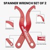 maXpeedingrods Spanner Wrench Set Universal C Spanner Hook Wrenches Coilover