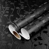 LaCheery 160"x24" Matte Black Peel and Stick Wallpaper Modern Floral