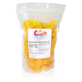 Sarah's Candy Factory Butterscotch Discs Hard Candy in Resealable Bag 3 Lbs