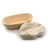 Brunswick Bakers Oval Banneton with Lining, 25 cm Yellow