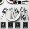 Silverware Set Service for 12, 18/10 Stainless Steel, 65 Piece