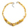 Avalaya Yellow Cluster Shell and Glass Bead with Crystal Ring