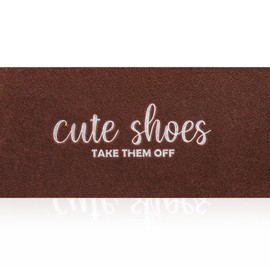 Cute Shoes Take Them Off Outdoor Mat Indoor Door Mat Entryway Rubber Backing Front Door Home Door Mats Welcome for Hallway Home Office Garden 47x18 inch Coffee