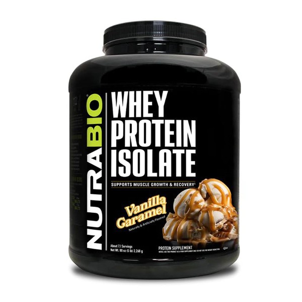 NutraBio NutraBio Whey Protein Powder Isolate Supplement ?C 25g of
