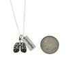 Respiratory Therapist Necklace in Sterling Silver. 18 Inch Cable Chain
