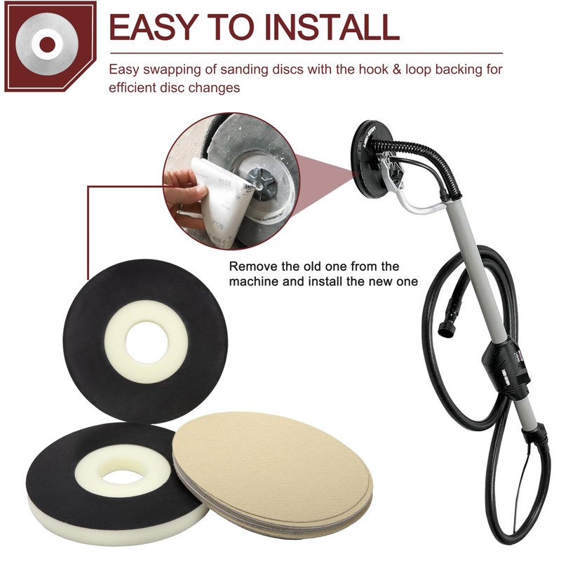 2-Piece Set of 9-inch Support Pads - Hook and Loop