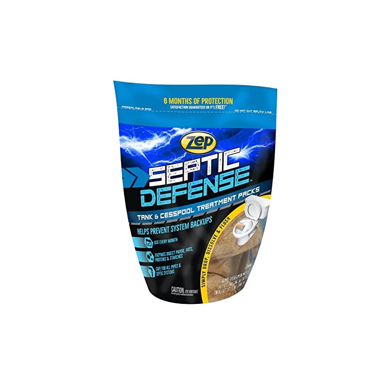 Zep Septic Defense System Treatment Dissolvable Packs - 6 Month
