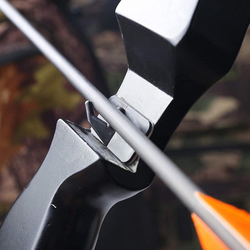 ANCLLO 4pcs Black Plastic Arrow Rest Archery RH Recurve Bow