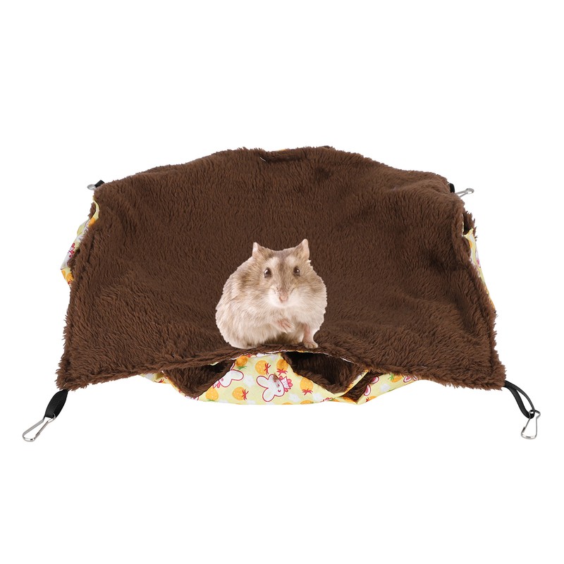 Small Pet Warm Hanging ThreeLayer Hammock Sleeping Bag Cage for